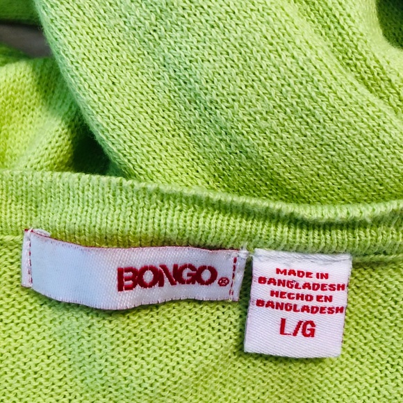 Bongo Cotton button front cardigan sweater L - Picture 3 of 14